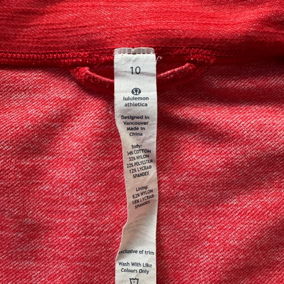 Lululemon Athletica Red Heathered Jacket. Only worn a handful of times. - Picture 3 of 3